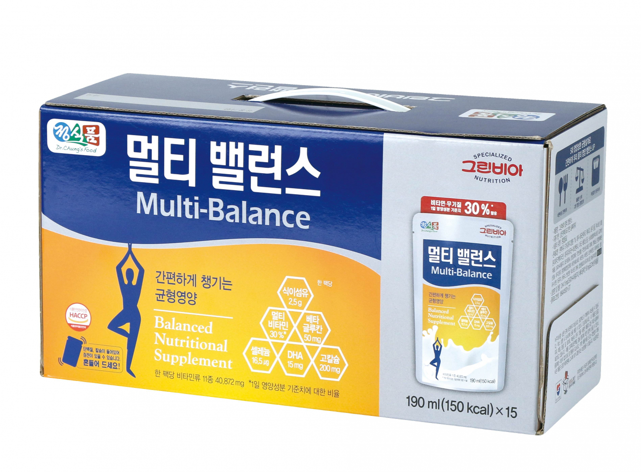 롯데마트가 내달 1일 정식품과 함께 출시하는 대용식 영양음료 '그린비아 멀티밸런스' [사진제공=롯데마트]