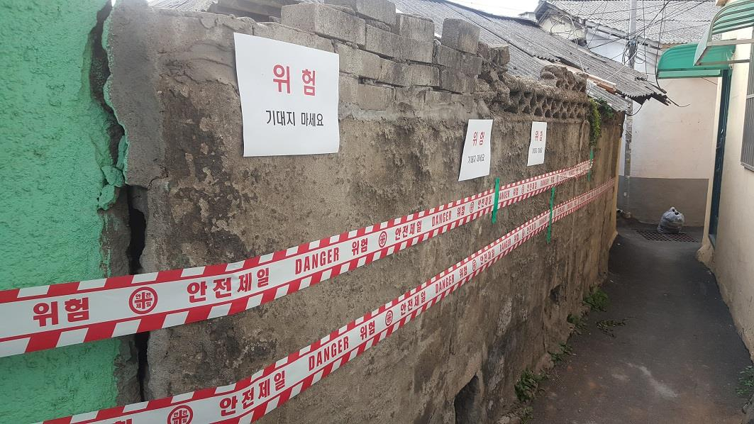 인천시 동구 만석동 철길새뜰마을 사업지 전경