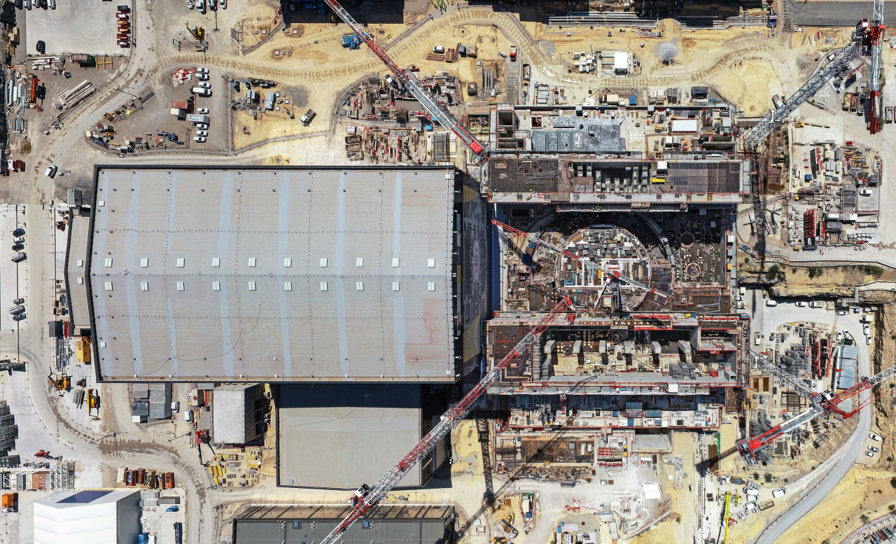 프랑스 카다라쉬에 위치한 국제핵융합실험로(ITER) 건설현장.[국가핵융합연구소 제공]