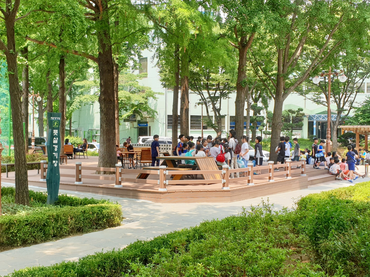 잠실종합경기장 휴게쉼터. [서울시 제공]