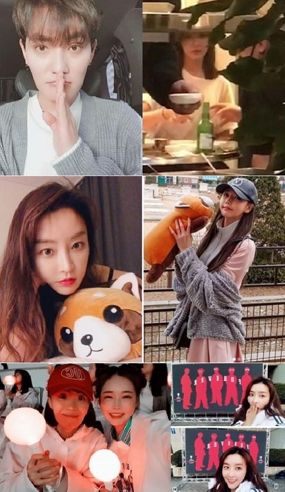 H.O.T. 멤버 강타가 레이싱모델 우주안과 배우 정유미를 상대로 제기된 열애설을 부인한 가운데 SNS와 온라인 커뮤니티 등을 중심으로 ‘양다리’주장이 제기돼 논란이 일고 있다. [SNS캡처]