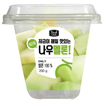 1인 분량으로 소포장된 '프레쉬클럽 나우 멜론' 제품 이미지 [제공=신세계푸드]