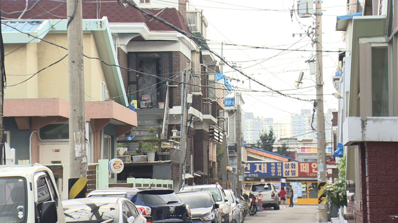 인천시 서구 석남동 상생마을 도시재생사업 대상지역 모습.