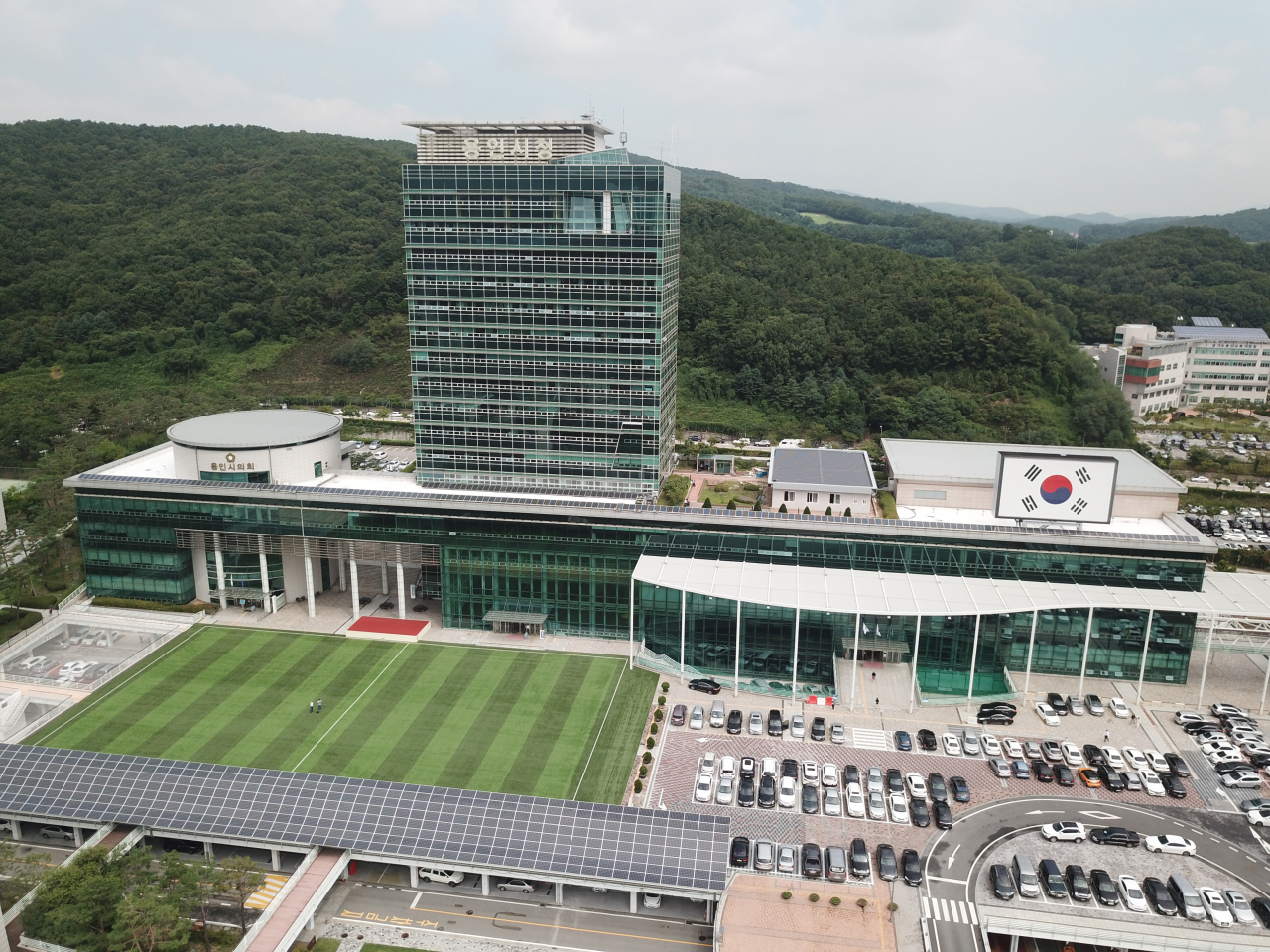 용인시청 전경.