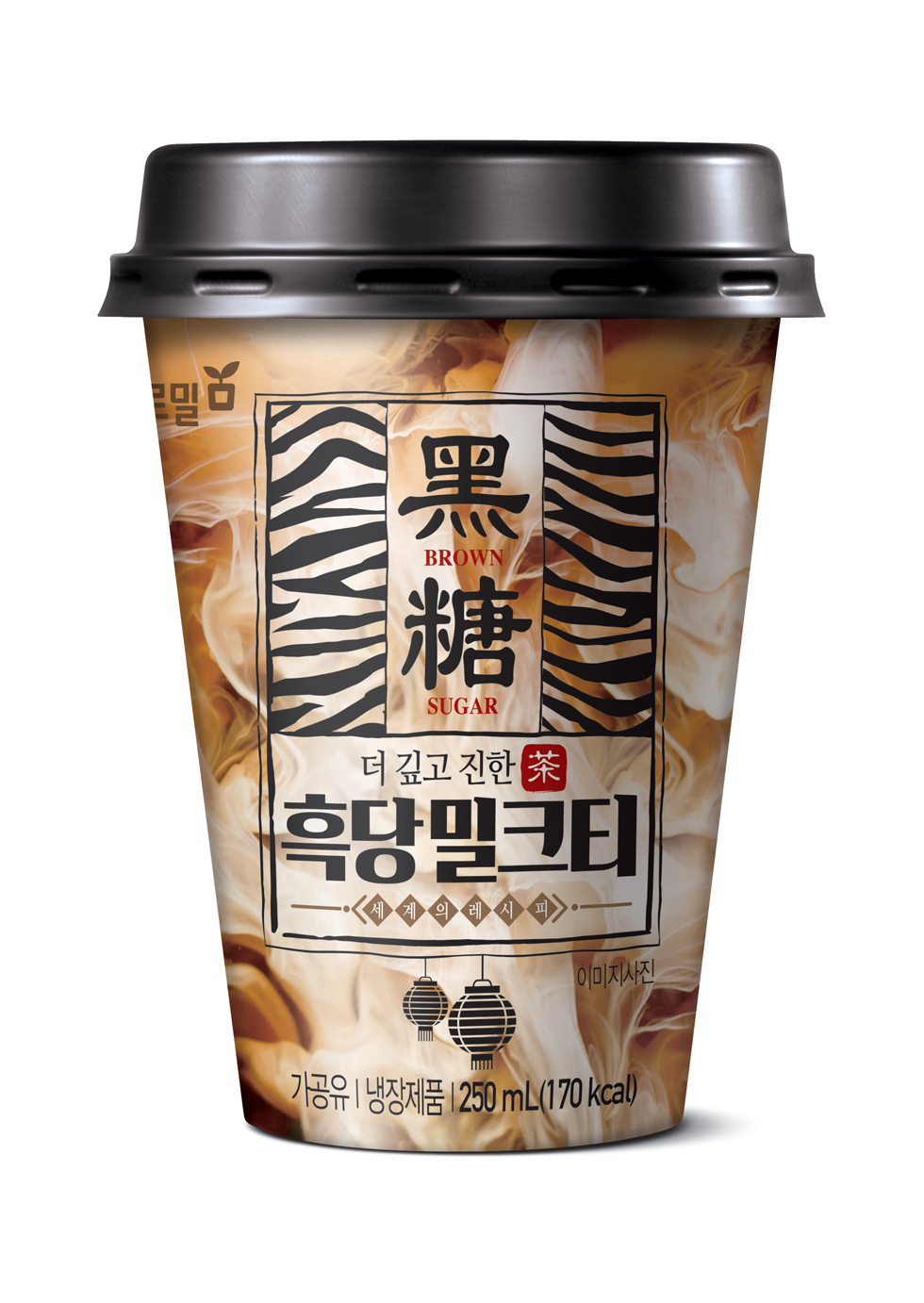 더 깊고 진한 흑당밀크티 [푸르밀 제공]