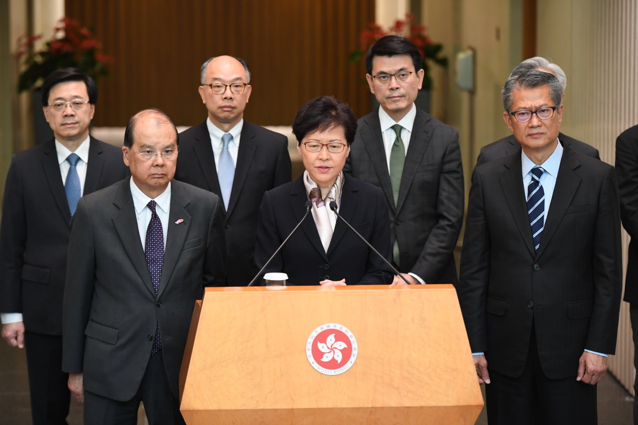 Chief Executive of China's Hong Kong Special Administrative Region (HKSAR) Carrie Lam (Xinhua-Yonhap)