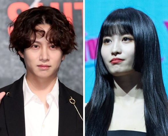 6일 불거진 열애설을 부인한 슈퍼주니어 멤버 김희철과 트와이스 멤버 모모. [OSEN]