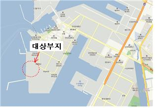 인천 남항석탄부두 배후부지 위치도