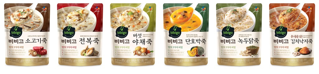 비비고죽 파우치 6종 [CJ제일제당 제공]