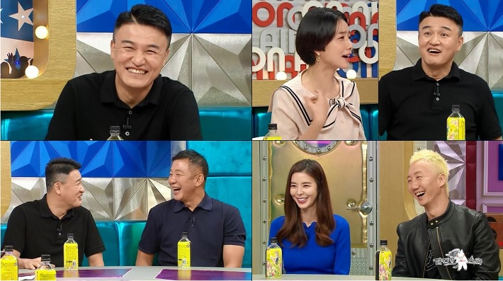 MBC ‘라디오스타’ 특별 게스트로 출연한 박중훈, 허재, 김규리, 노브레인 이성우. [MBC ‘라디오스타’캡처]