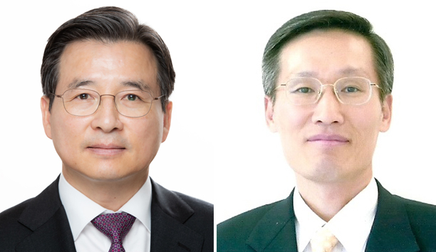 김용범 기재부 1차관(왼쪽)과 최용환 국정원 1차장. [청와대 제공]