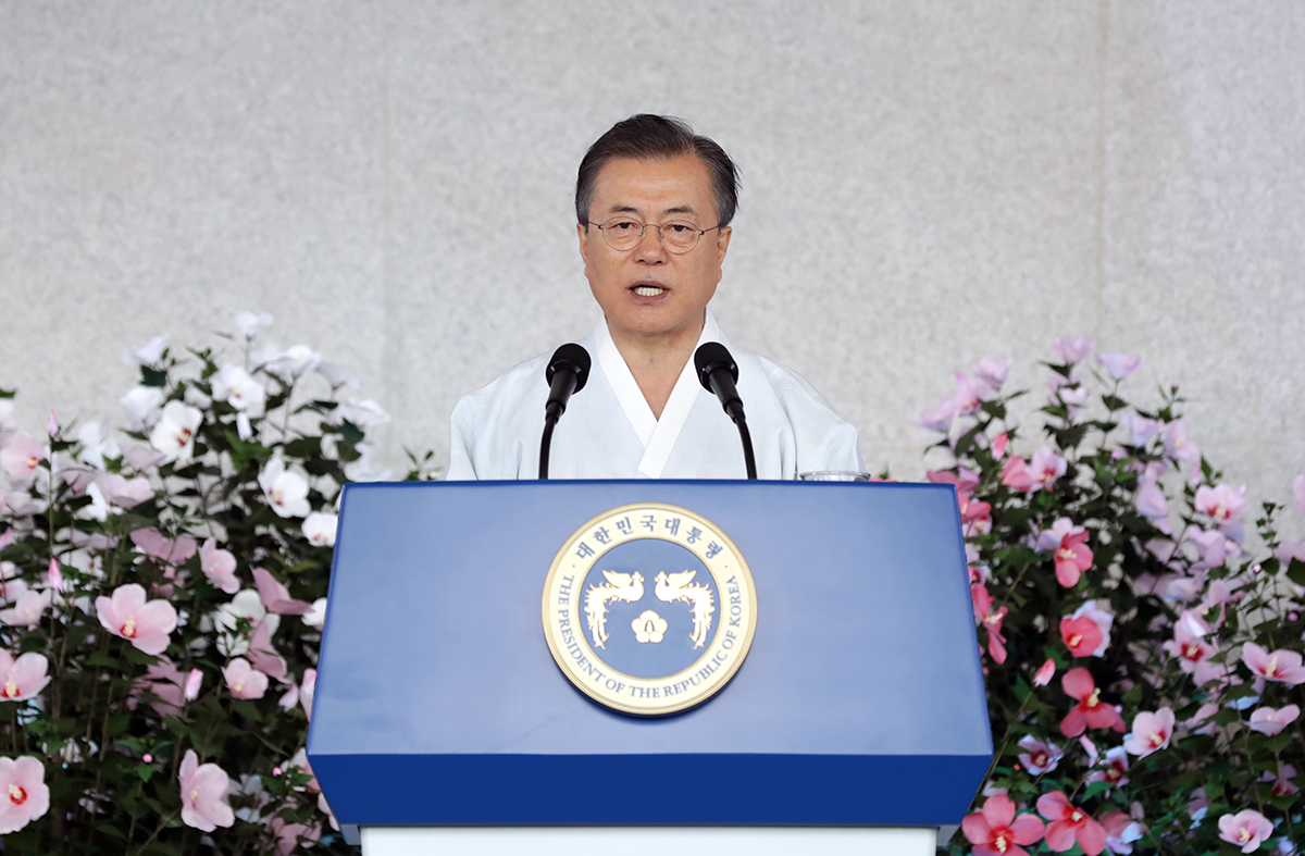 북한이 16일 대남기구 조국평화통일위원회(조평통) 대변인 담화를 통해 문재인 대통령의 전날 광복절 경축사를 맹비난한 가운데 정부는 이례적으로 도를 넘은 무례한 행위라고 비판하면서 깊은 유감을 표시했다. [헤럴드DB]
