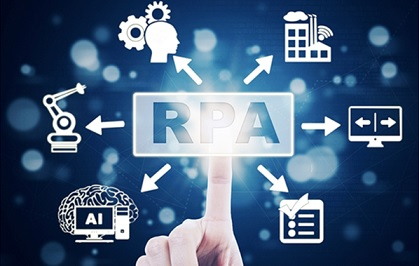 휴넷의 RPA시스템 이미지.