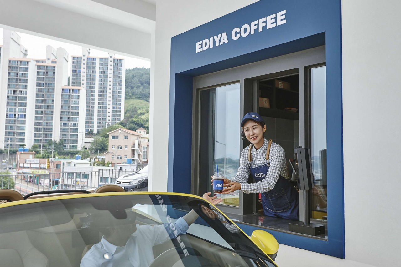 이디야커피 여수한재DT점 드라이브 스루 매장 모습 [이디야커피 제공]