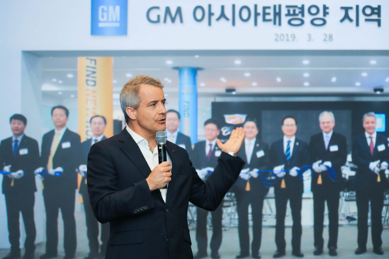 GM 해외사업부문 줄리안 블리셋(Julian Blissett) 사장. [한국지엠 제공]