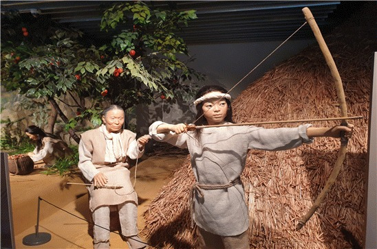 상설전시실 ‘신석기 주 생활’에 전시된 실물모형. [시흥시]