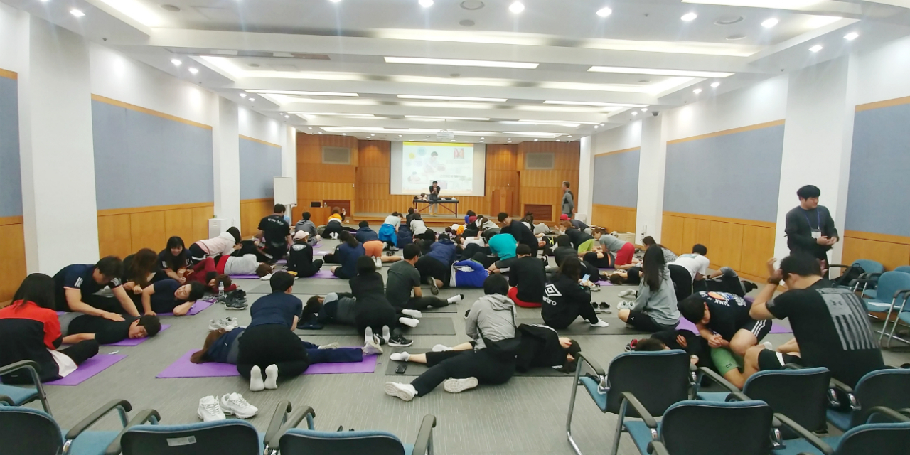 서울시체육회 생활체육지도자 연수교육 모습. [서울시체육회 제공]