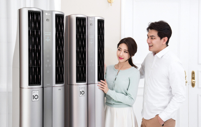 올 상반기 국내 에어컨 판매량이 95만7000여대에 달한 것으로 조사됐다. [LG전자 제공]
