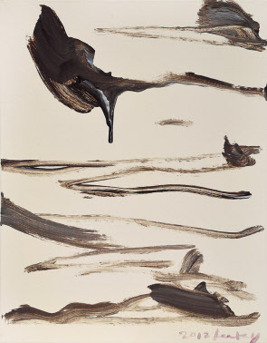 이우환 / 조응 / 종이에 수채 / 31×56cm / 2003  [헤럴드아트데이]