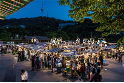 1890 남산골 야시장 이미지. [서울시 제공]