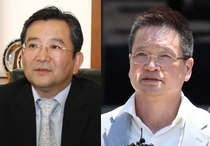 김학의 전 법무부 차관(왼쪽)과 건설업자 윤중천.[헤럴드경제DB]