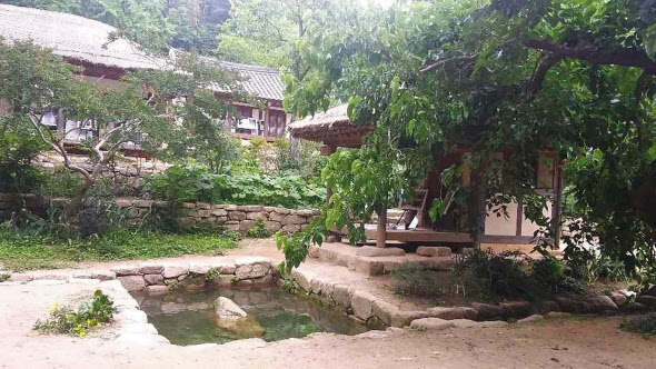백운동 원림. 조선 중기 선비들이 문화를 교류하고 풍류를 즐기던 곳으로 호남 3대 정원의 하나다.