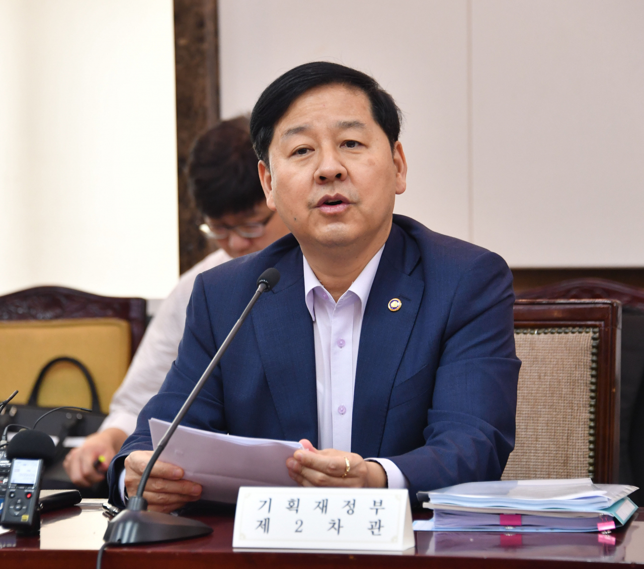 구윤철 기획재정부 2차관이 30일 광화문 정부서울청사에서 열린 '재정관리점검회의'를 주재, 모두발언을 하고 있다. ［ 기획재정부 제공］