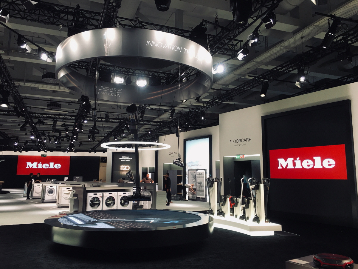 IFA 2019 밀레의 부스 전경.[밀레코리아 제공]