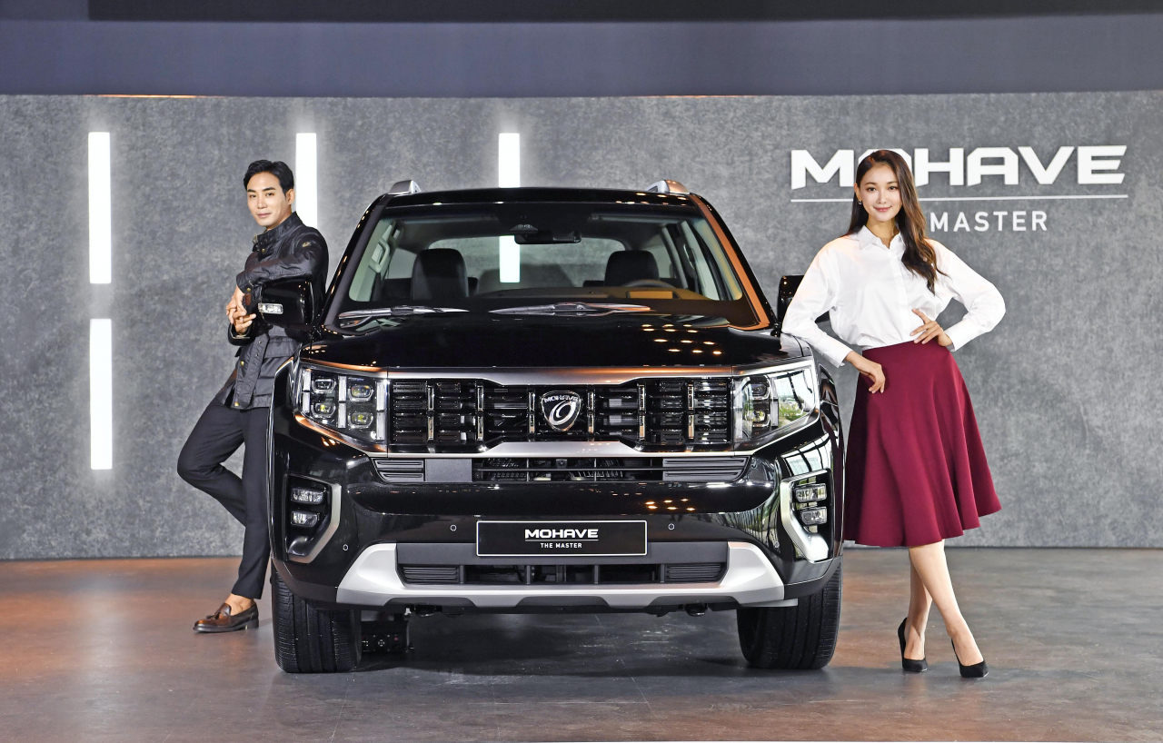 5일 기아차의 대형 SUV ‘모하비’ 부분변경 모델 ‘모하비 더 마스터’가 공식 출시행사를 갖고 본격적인 판매에 돌입했다. [기아자동차 제공]