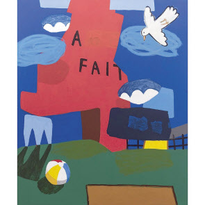 브래드 테오로룩, AGE OF FAITH, 182 x 152 cm, Acrylic on canvas, 2018 [도잉아트 제공]