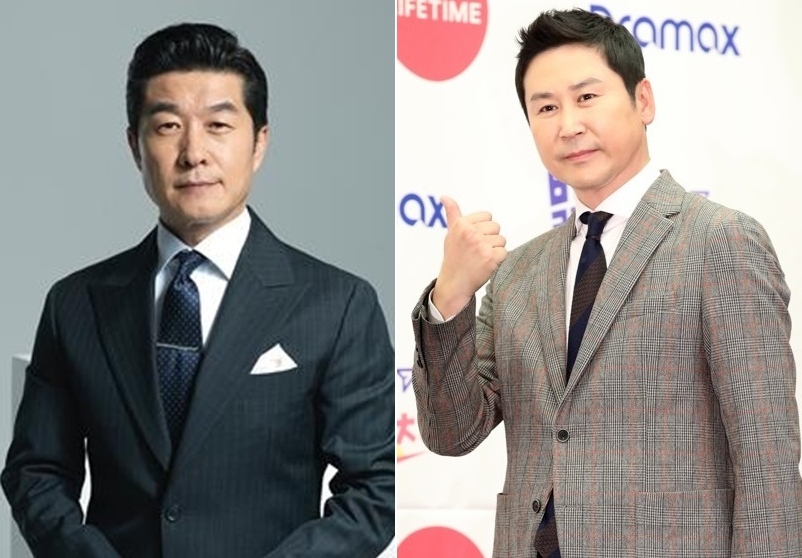 김상중(왼쪽)과 신동엽 [연합]