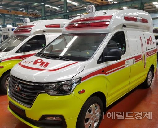 출동대기하고 있는 119구급차