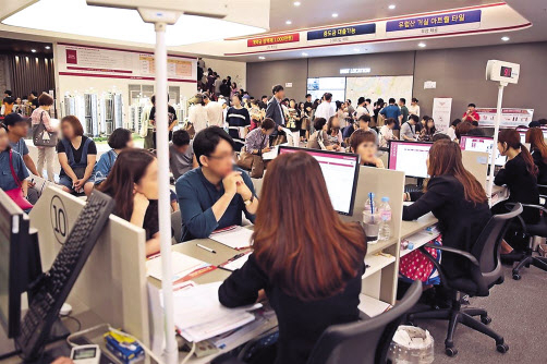 서울 송파 시그니처 롯데캐슬은 지난 4일 특별공급 청약접수 결과 신혼부부 특별공급에서 최고 100대1의 경쟁률을 기록했다. [롯데건설 제공]