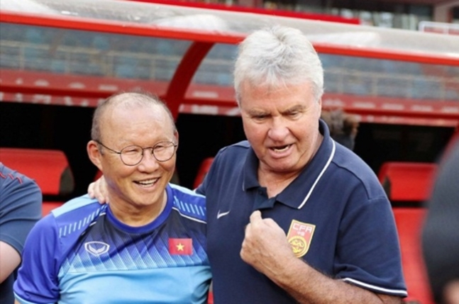 히딩크(우)와 박항서 [베트남축구협회]