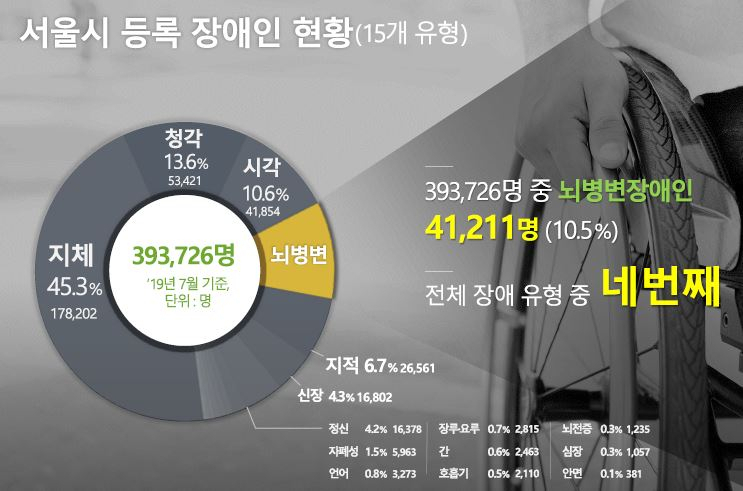 서울시 등록장애인 현황. [서울시 제공]
