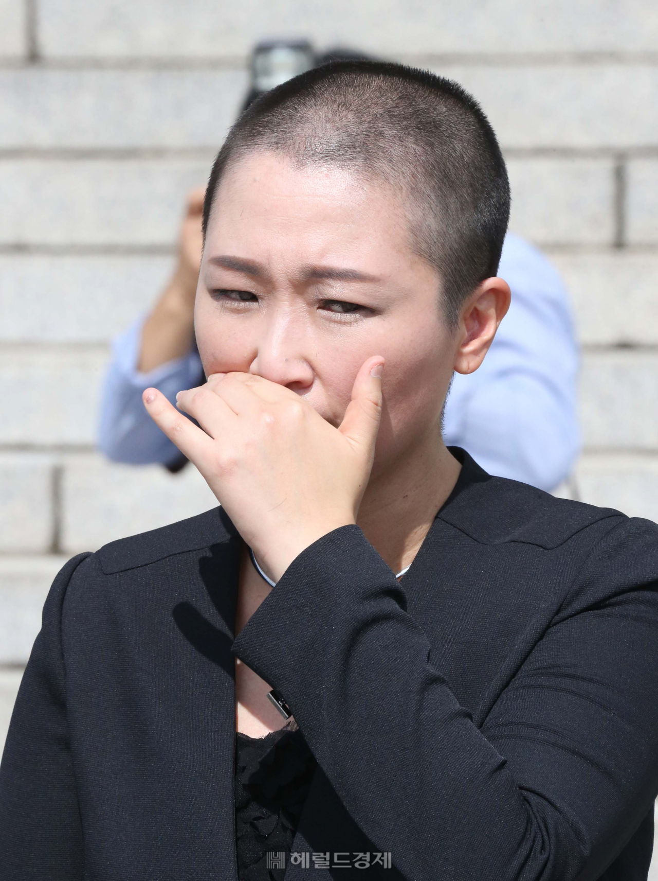 이언주의원 삭발식 정희조 기자/checho@heraldcorp.com