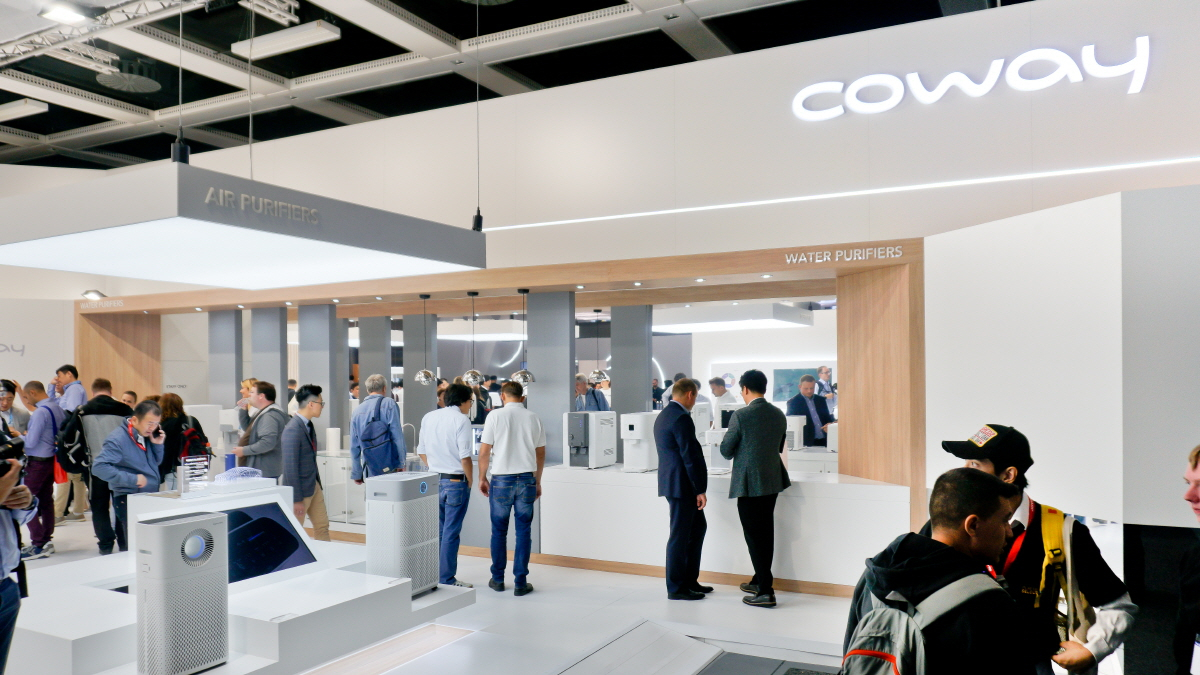 웅진코웨이의 ‘IFA 2019’ 부스 전경