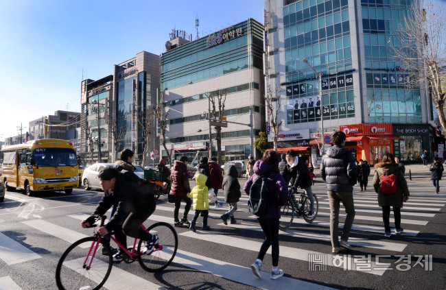 서울 강남구 대치동 학원가의 모습. [헤럴드경제DB]