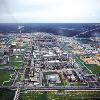 나이지리아 보니 LNG Plant 1호기~6호기 전경. [대우건설 제공]
