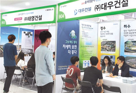 지난해 열린 물재생분야 청년일자리 박람회 모습. [서울시 제공]