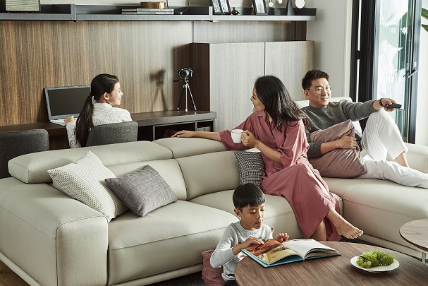 30평형대의 거실 인테리어.