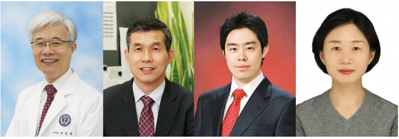 (사진 좌측부터 우측으로) 이민걸 교수, 지선하 교수, 김태균 교수, 정금지 교수