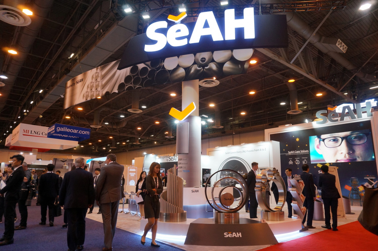 세아그룹의 ‘가스텍(Gastech) 2019’ 부스 전경. [세아그룹 제공]