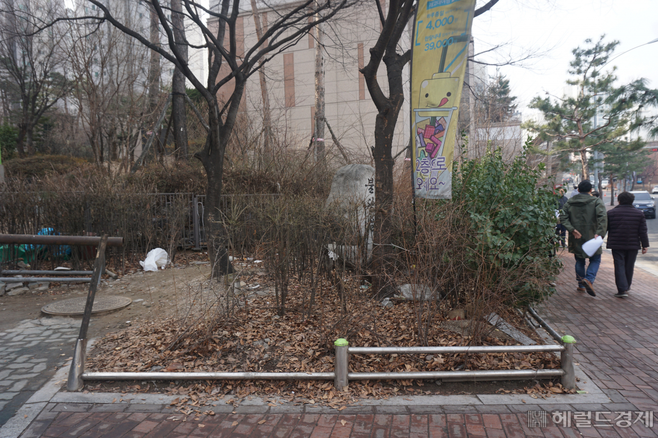 강북구 자투리땅 쉼터 조성전.