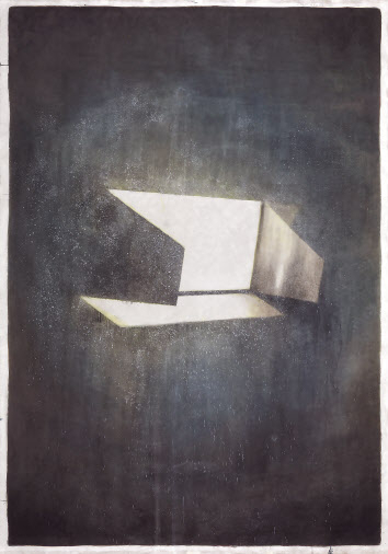 양유연, 빛나는 모든 것으로부터, 2019, 장지에 아크릴릭, 210x150cm [아마도예술공간 제공]