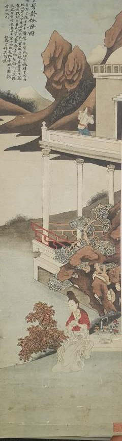박제가의 ‘연평초령의모도(延平髫齡依母圖)’.