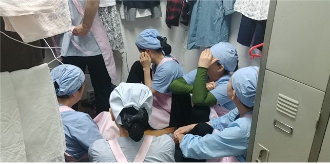 서울대 생협 노동자 근무 및 휴게 환경 사진 자료 [자료=민주노총 전국대학노동조합 서울대지부]
