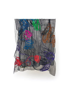 조영미, Felt Lines O1, wool, cotton, nunofelted, 110&times; 230cm, 2019 [성보갤러리 제공]