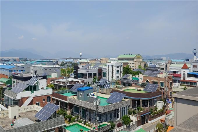 부산시의 신재생에너지 보급(융복합지원사업) 대상지인 가서구 대저동 일원