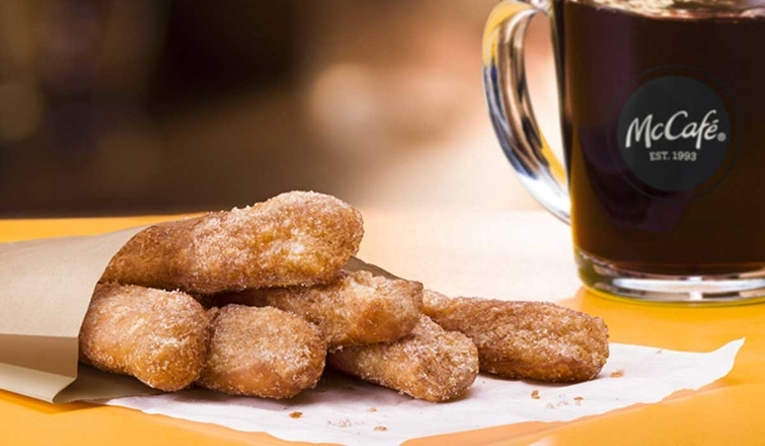 맥도널드의 새로운 아침 메뉴인 도넛 스틱 [맥도날드 제공]